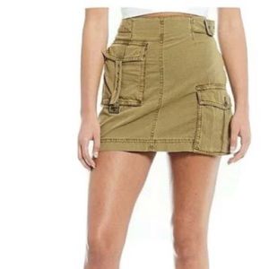 Free People Utility Mini Skirt